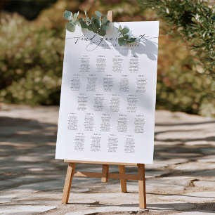 Póster Elegante guión 22 Tablas Bienvenida Gráfico de Asi