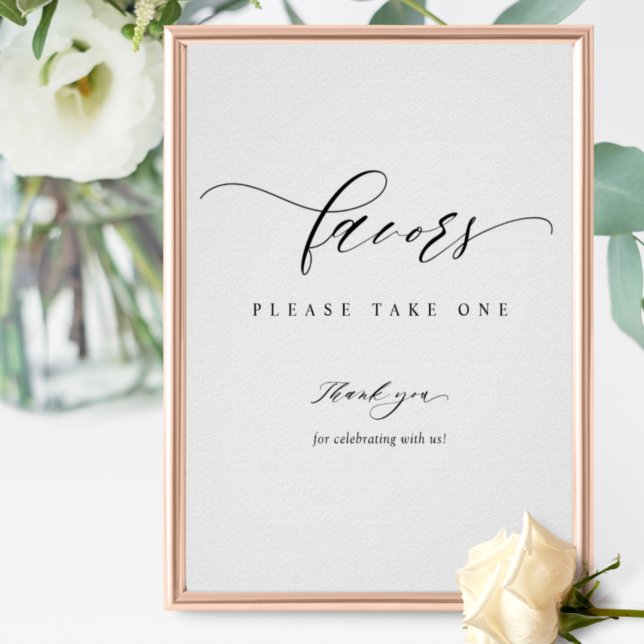 Póster Elegante guión Rótulo favorito de la boda (Subido por el creador)