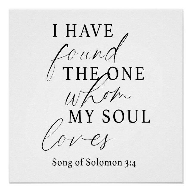 Póster Elegante He Encontrado Al Boda De Una Cita (Anverso)