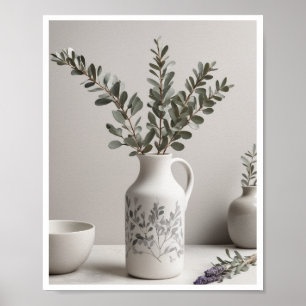 Póster Elegante ilustracion botánico lavender Wallart