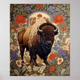 Póster Elegante inspirado por Bison William Morris
