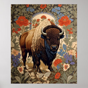 Póster Elegante inspirado por Bison William Morris