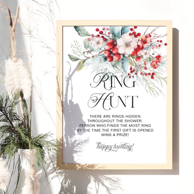 Póster Elegante juego de ducha de novia con caza de anill (Subido por el creador)