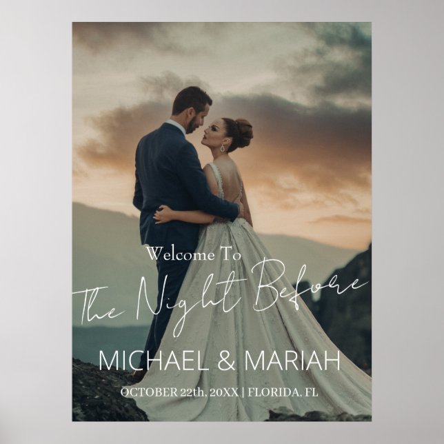 Póster Elegante La Noche Antes Del Ensayo Fotografía De L (Frente)