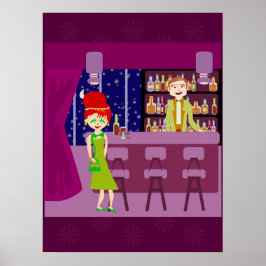 Póster Elegante lugar de encuentro