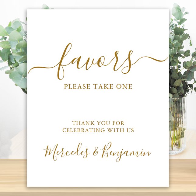 Póster Elegante mesa de favoritos de oro personalizados d (Subido por el creador)