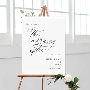 Póster Elegante minimalista La mañana después del brunch
