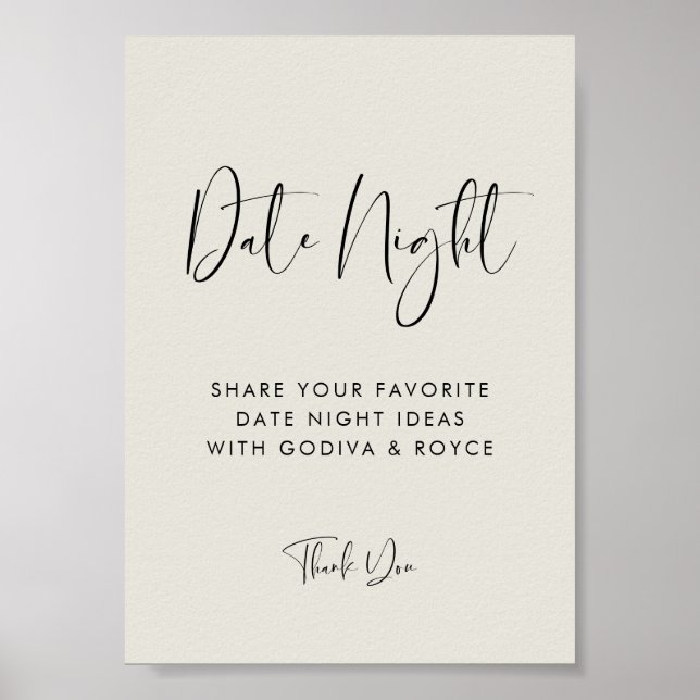 Póster Elegante moderno Sage de luz de noche ideas de noc (Frente)