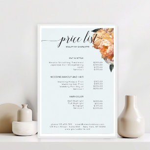 Póster Elegante, moderno y floral Peony