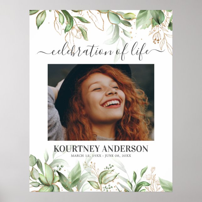 Póster Elegante monumento botánico (Frente)