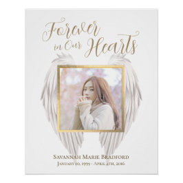 Póster Elegante monumento para siempre en nuestros corazo