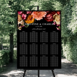 Póster Elegante + Moody Floral Boda