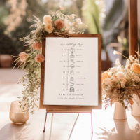 Elegante Orden De Eventos Iconos De Línea De Tiemp