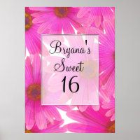 Elegante pancarta de fiesta de margaritas florales