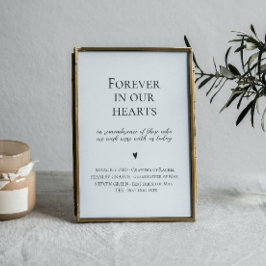 Póster Elegante Para Siempre En Nuestro Rótulo Boda Del C