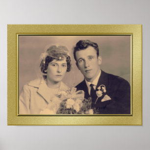 Póster Elegante poster de fotografía personalizado con ma