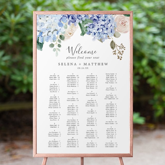 Póster Elegante Poster de la tabla de asientos del Boda d (Subido por el creador)