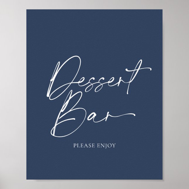 Póster Elegante Poster de papel "Dessert Bar" (Frente)