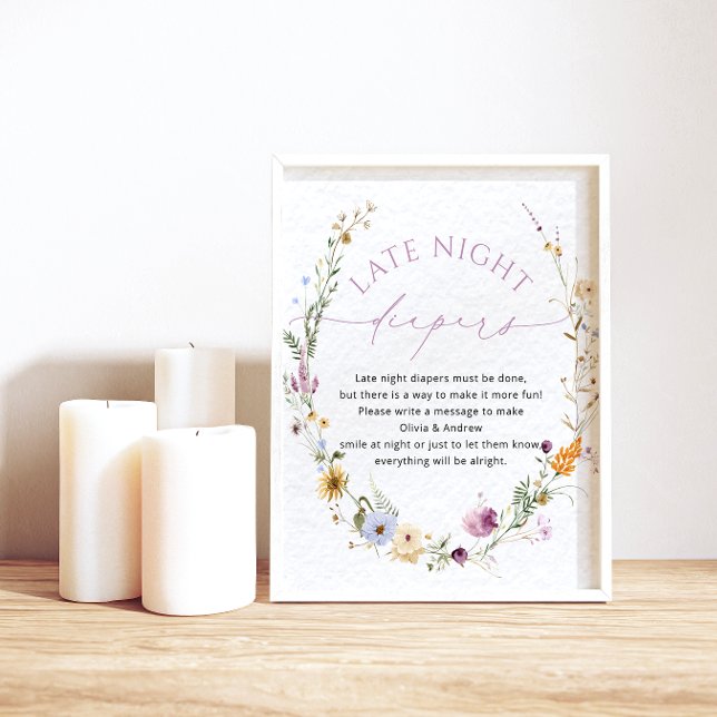 Póster Elegante Poster de Wildflowers Late Night Diapers (Subido por el creador)