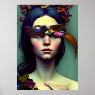 Póster Elegante Poster Princesa Durmiente