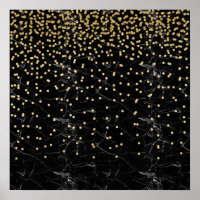 elegante purpurina de imitación de oro confetti má