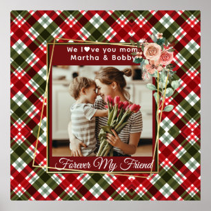 Póster Elegante regalo Personalizado para mamá Día de la 