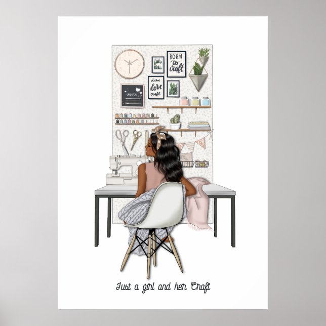 Póster Elegante Reina de rafting (Frente)