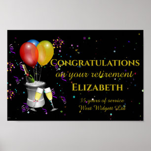 Póster Elegante retiro Sparkling Wine Celebration