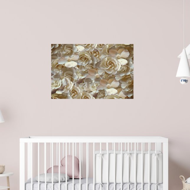 Póster Elegante Rosa floral Petal (Guardería 2)