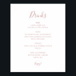 Póster Elegante Rosa simple Boda dorado Rótulo de menú<br><div class="desc">Este sencillo y elegante boda de oro subió es perfecto para su clásico y minimalista rosa boda de oro. El diseño presenta una moda minimalista clásica de color dorado contemporáneo y una delicada caligrafía formal romántica. Es excelente para bodas de lujo en primavera, verano, otoño o invierno. ¡Manténgalo como está,...</div>