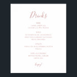 Póster Elegante Rosa simple Boda dorado Rótulo de menú<br><div class="desc">Este sencillo y elegante boda de oro subió es perfecto para su clásico y minimalista rosa boda de oro. El diseño presenta una moda minimalista clásica de color dorado contemporáneo y una delicada caligrafía formal romántica. Es excelente para bodas de lujo en primavera, verano, otoño o invierno. ¡Manténgalo como está,...</div>