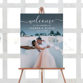 Póster Elegante Rótulo Boda de fotografía de caligrafía b