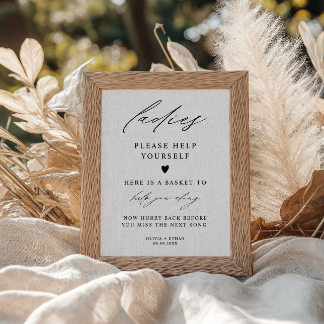 Póster Elegante Rótulo Boda de la cesta de baño de las da (Subido por el creador)