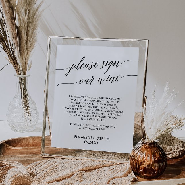 Póster Elegante Rótulo de caligrafía negra Nuestro Rótulo (Subido por el creador)