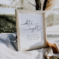 Elegante Rótulo de ducha de novia con ideas noctur