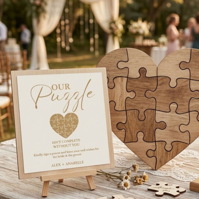 Póster Elegante Rótulo de Guestbook Boda de oro (Subido por el creador)