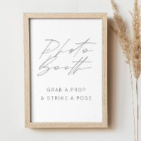 Elegante Rótulo de la cabina fotográfica | Boda mi