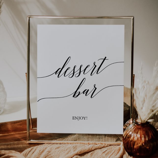 Póster Elegante Rótulo del bar de postres de caligrafía n (Subido por el creador)
