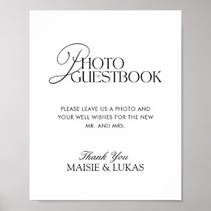 Póster Elegante Rótulo Minimalista moderno de libros de f