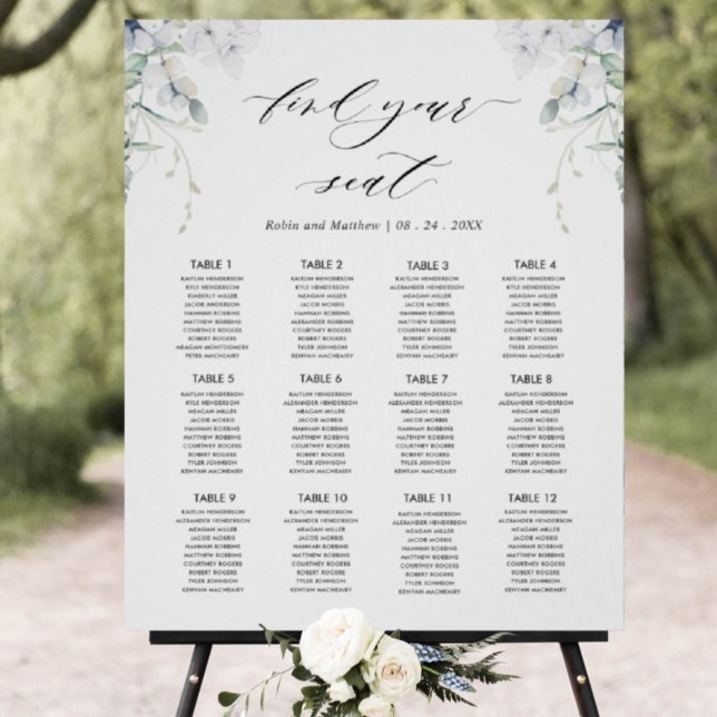 Póster Elegante Rótulo para bolsitas de asientos, Boda (Subido por el creador)