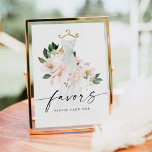Póster Elegante Rubor Floral Bridal Shower Favorece el Ró<br><div class="desc">Este hermoso diseño presenta un ramo de hermosos florales envueltos en un elegante vestido de novia y un estilo de letra moderno (color editable). Vea toda la colección para ver más elementos coincidentes. Vea nuestro vídeo sobre "Cómo editar en Zazzle" en YouTube.com/CreativeUnionDesign</div>