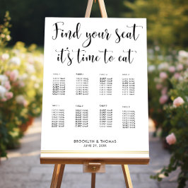 Póster Elegante Salón Blanco Es El Momento De Comer