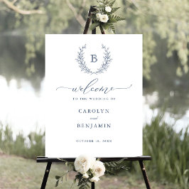 Póster Elegante signo de bienvenida del Escudo de la guir