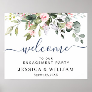 Póster Elegante signo de bienvenida del PARTIDO DE PARTIC