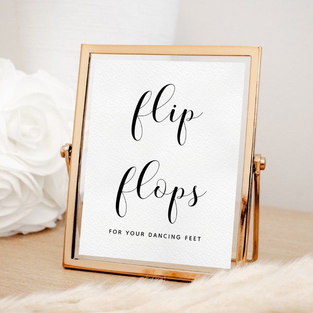 Póster Elegante signo de boda de flops de voladizo blanco (Subido por el creador)