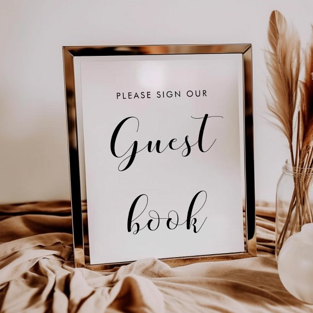 Póster Elegante signo de boda en blanco y negro del libro (Subido por el creador)