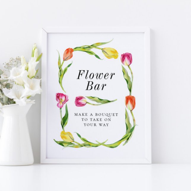 Póster Elegante Tulip Primavera Bridal Ducha Flor Bar Rót (Subido por el creador)