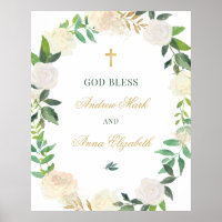 Elegante vegetación floral Wreath Personalizado Di