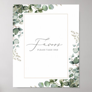 Póster Elegante vegetación rústica Eucalyptus Favoritos d