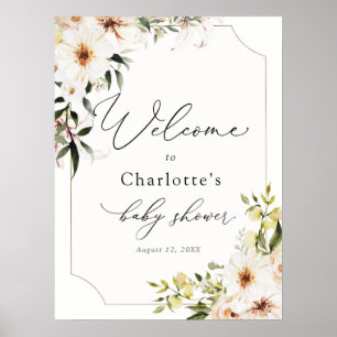 Póster Elegante vegetación y bienvenida marfileña a las n